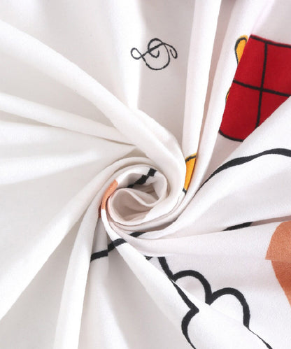 Lion & Bunny Buddies Flat Double Bedsheet with 2 Pillow Covers