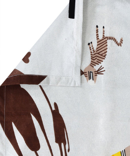 Lion & Bunny Buddies Flat Double Bedsheet with 2 Pillow Covers