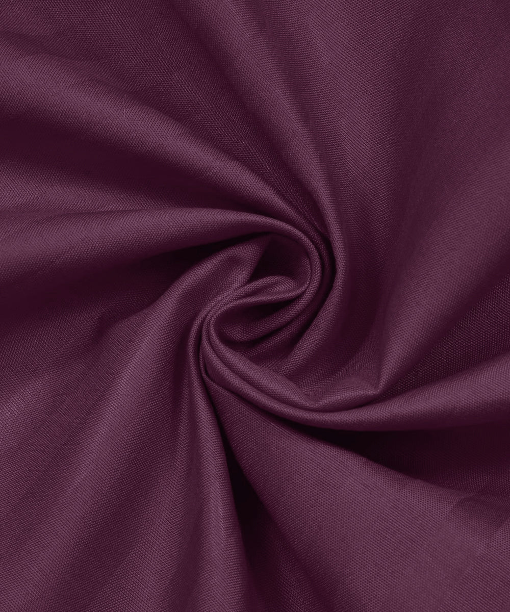 Wine Satin Stripe Flat Double Bedsheet With 2 Pillow Covers