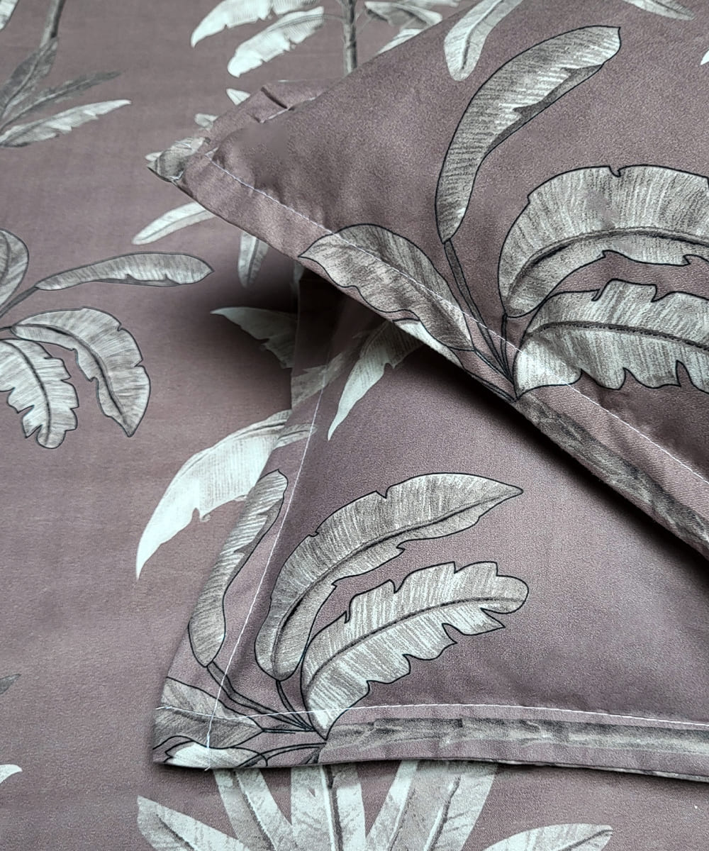 Floral Flat Double Bedsheet With 2 Pillow Cover