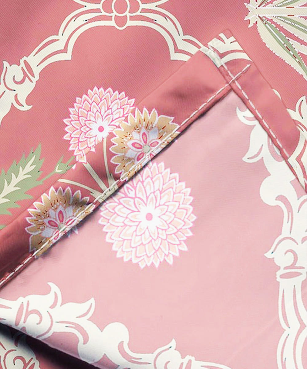 Coral Blossom Flat Double Bedsheet With 2 Pillow Covers