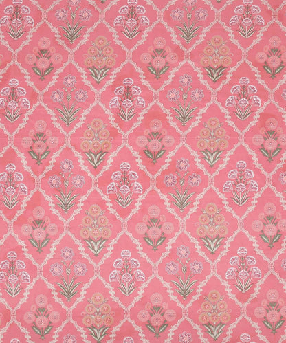 Coral Blossom Flat Double Bedsheet With 2 Pillow Covers