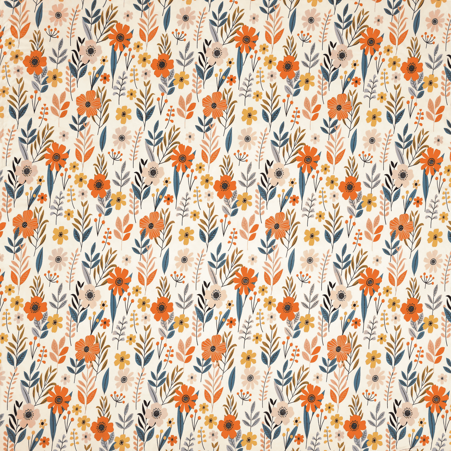 Nature's Whimsy Flat Double Bedsheet With 2 Pillow Covers