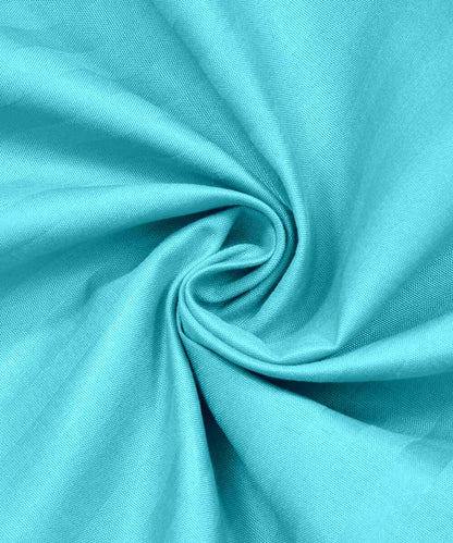 Sky Satin Stripe Flat Double Bedsheet With 2 Pillow Covers