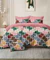 Retro Bloom Flat Double Bedsheet With 2 Pillow Covers
