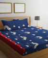 Rainbow Night Scape Kids Flat Double Bedsheet with 2 Pillow Covers