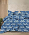 Blue Horizon Flat King Bedsheet With 2 Pillow Covers