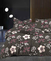 Dusky Bloom Flat Double Bedsheet With 2 Pillow Covers