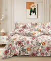 Blossom Medley Flat King Bedsheet With 2 Pillow Covers