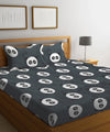 Panda Playtime Flat King Bedsheet With 2 Pillow Cover